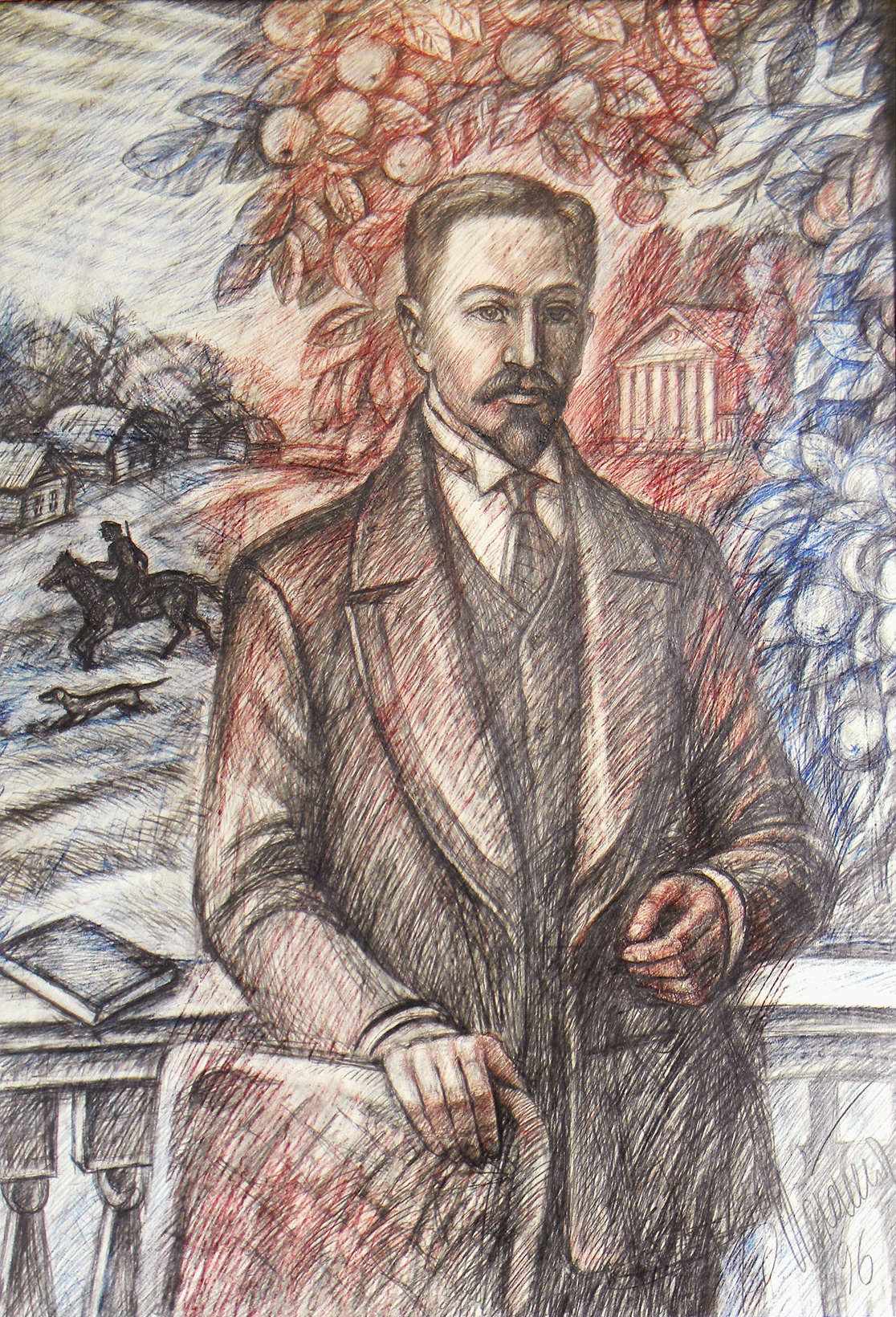 Тот же графический лист с увеличением.